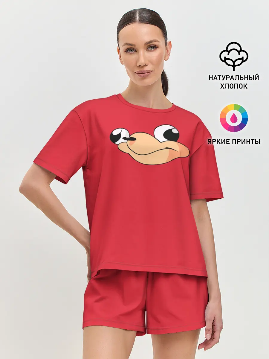 Женская пижама с шортами / Red