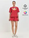 Женская пижама с шортами / Red
