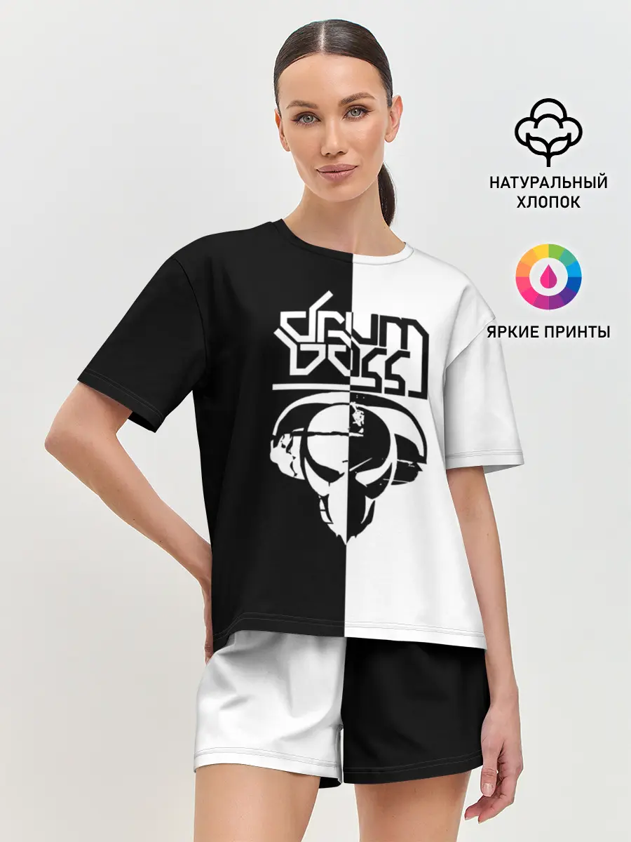 Женская пижама с шортами / Drum and bass