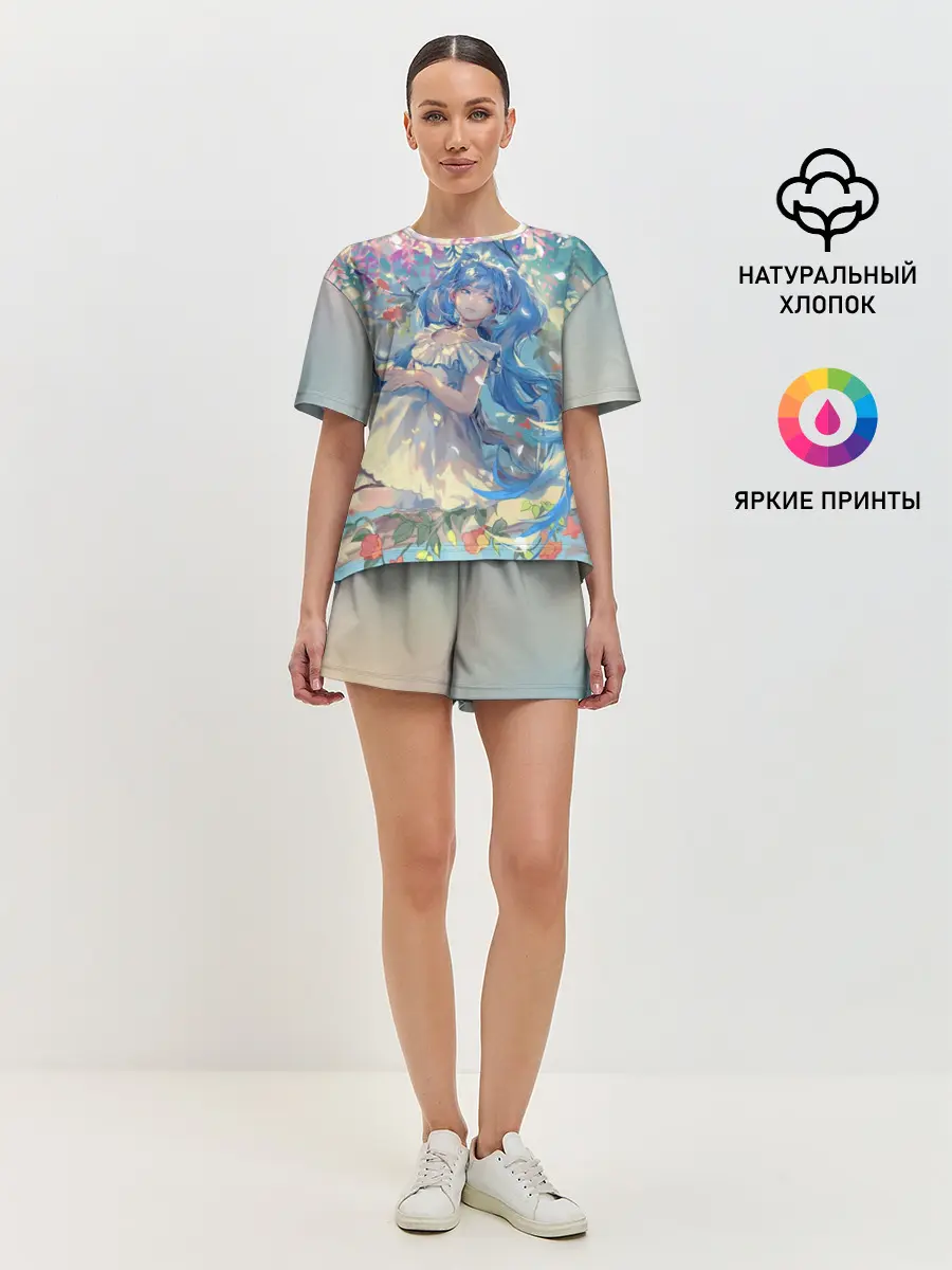 Женская пижама с шортами / Мику