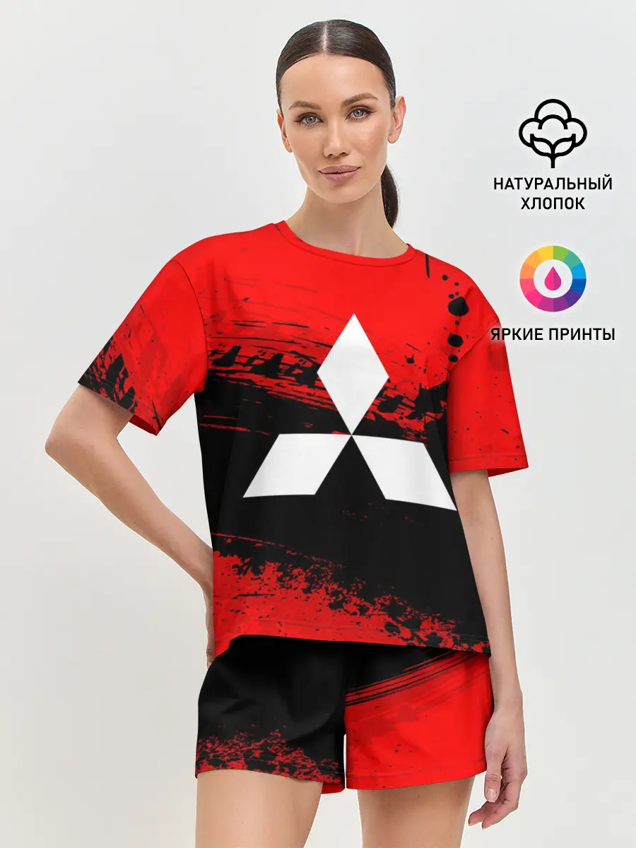 Женская пижама с шортами / Mitsubishi sport