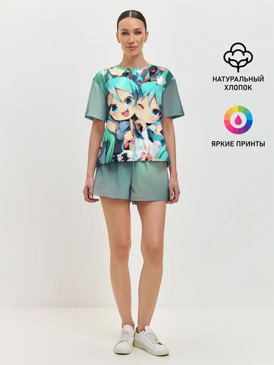 Женская пижама с шортами / Vocaloid