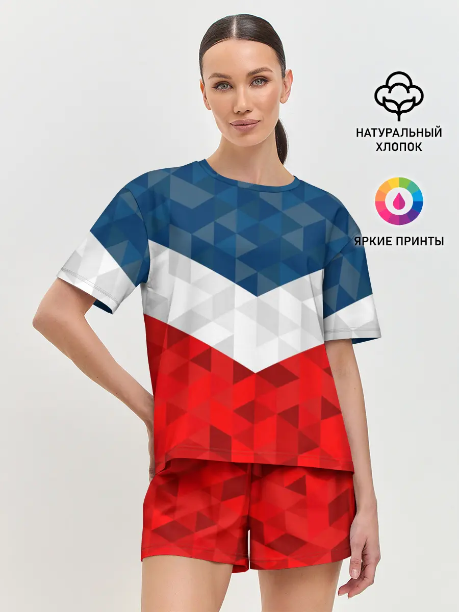 Женская пижама с шортами / Форма России