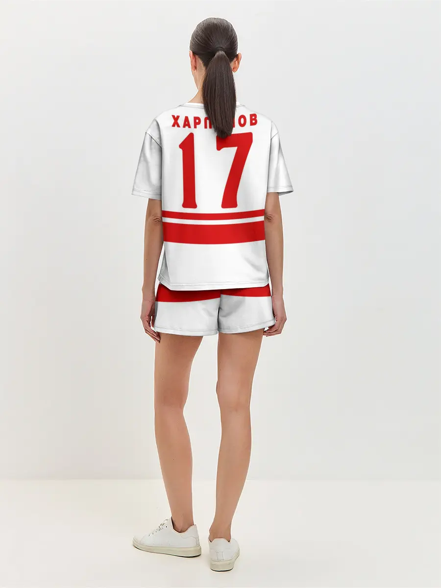 Женская пижама с шортами / Валерий Харламов 17 White