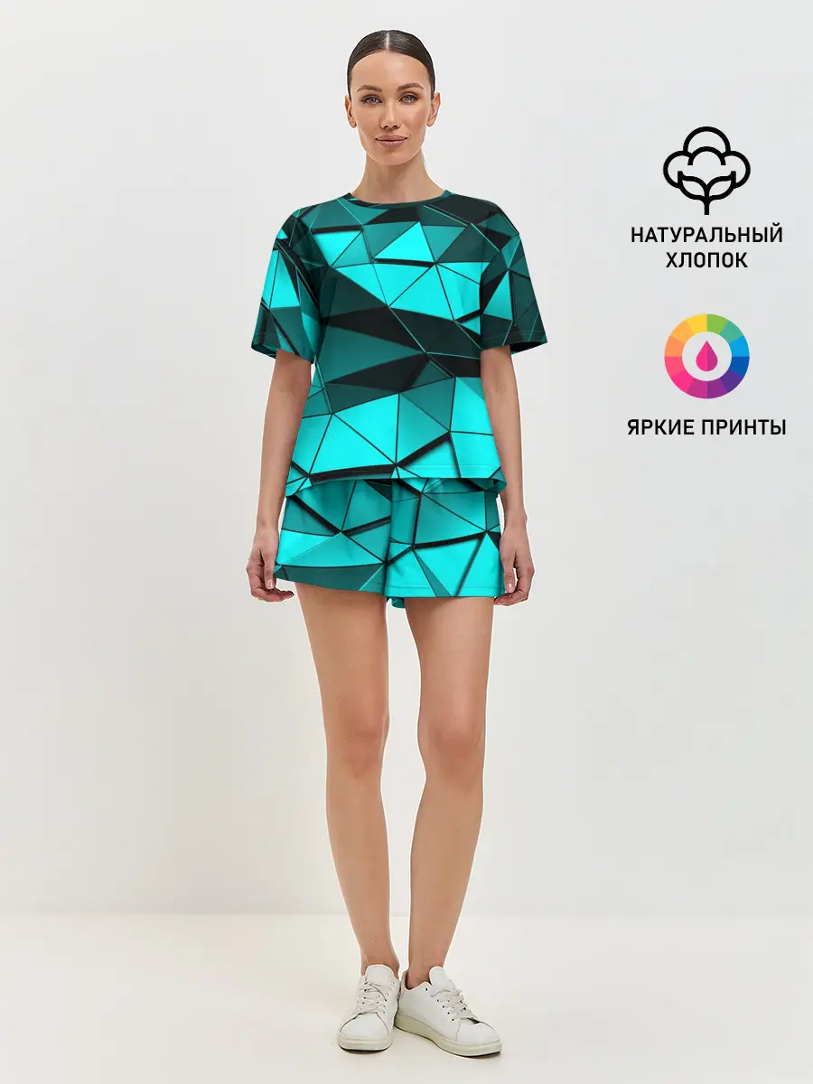 Женская пижама с шортами / Metalic collection