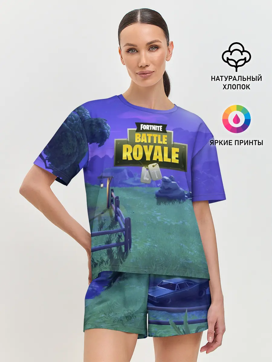 Женская пижама с шортами / Fortnite Night