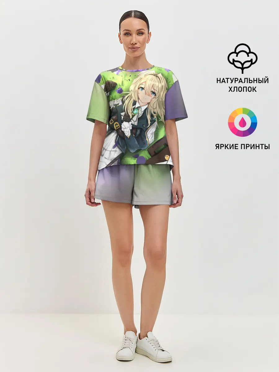 Женская пижама с шортами / Violet Evergarden