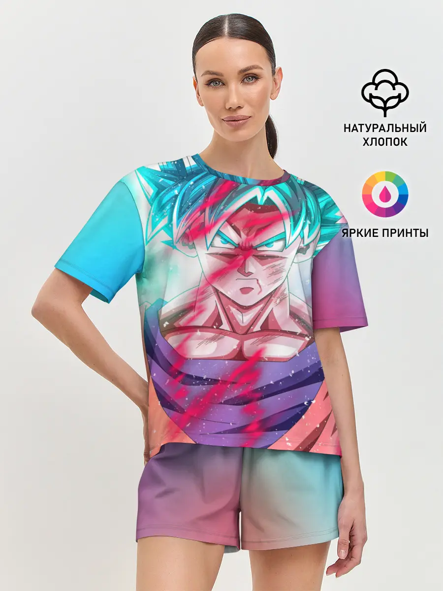 Женская пижама с шортами / Гоку