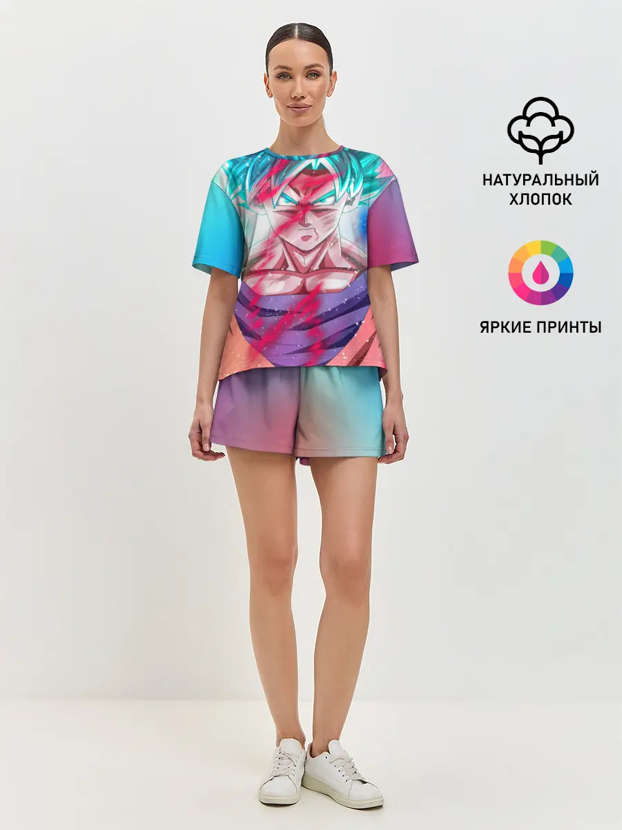 Женская пижама с шортами / Гоку