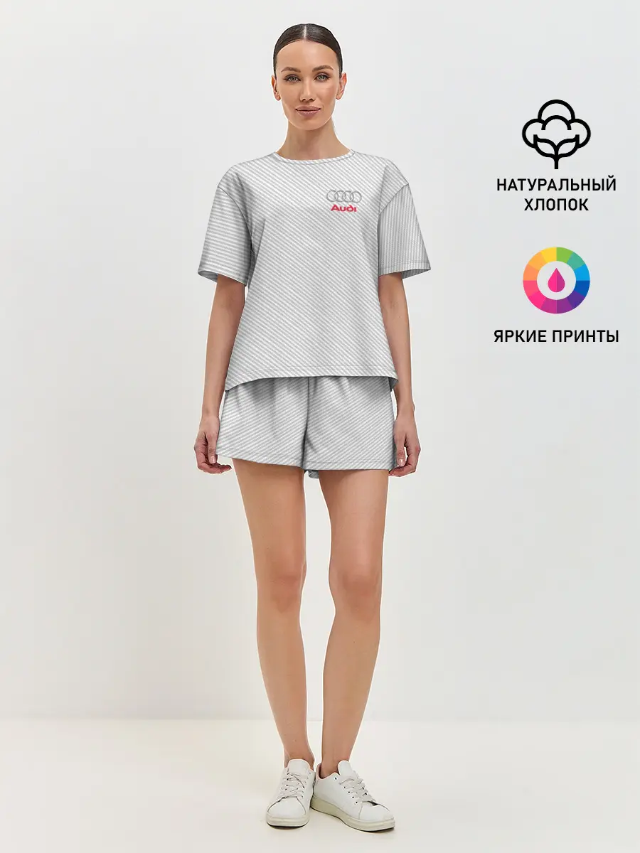 Женская пижама с шортами / AUDI CARBON