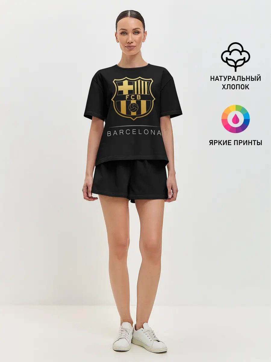 Женская пижама с шортами / Barcelona Gold Edition