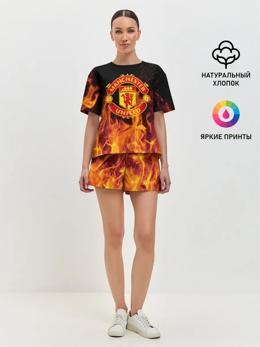 Женская пижама с шортами / FC Manchester United