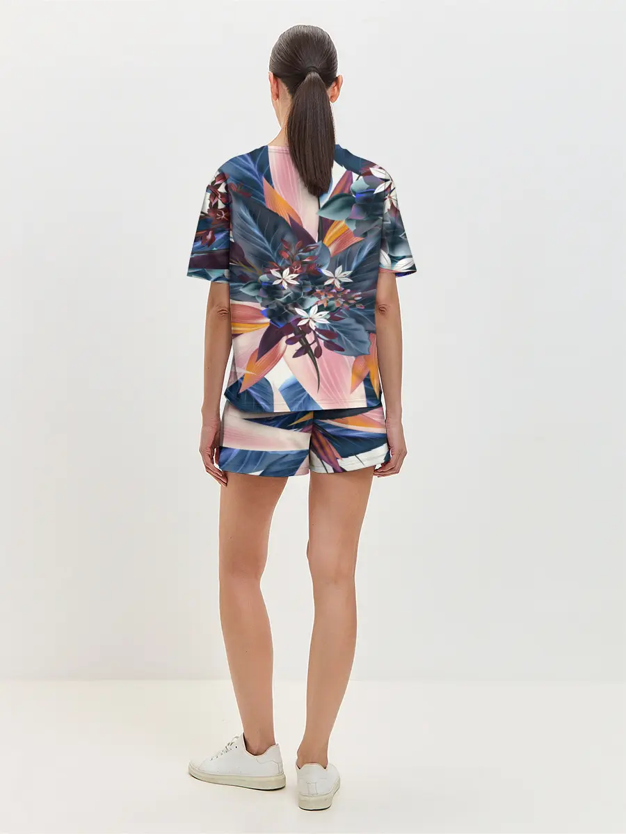 Женская пижама с шортами / Flower collection