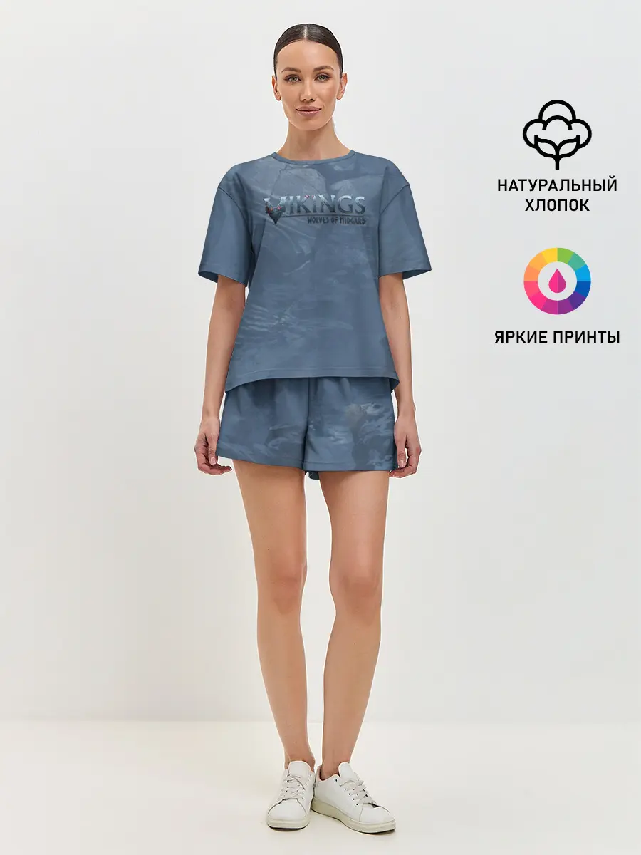 Женская пижама с шортами / Vikings