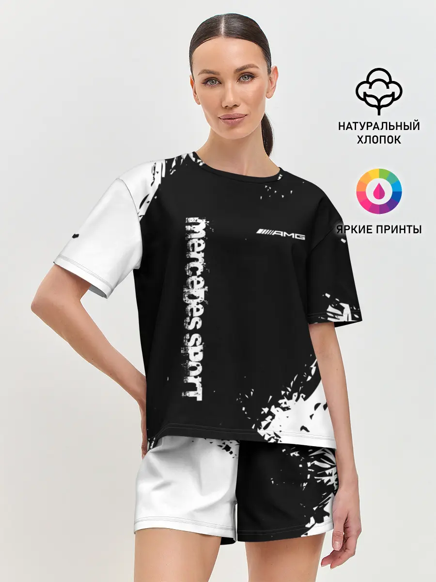 Женская пижама с шортами / AMG SPORT