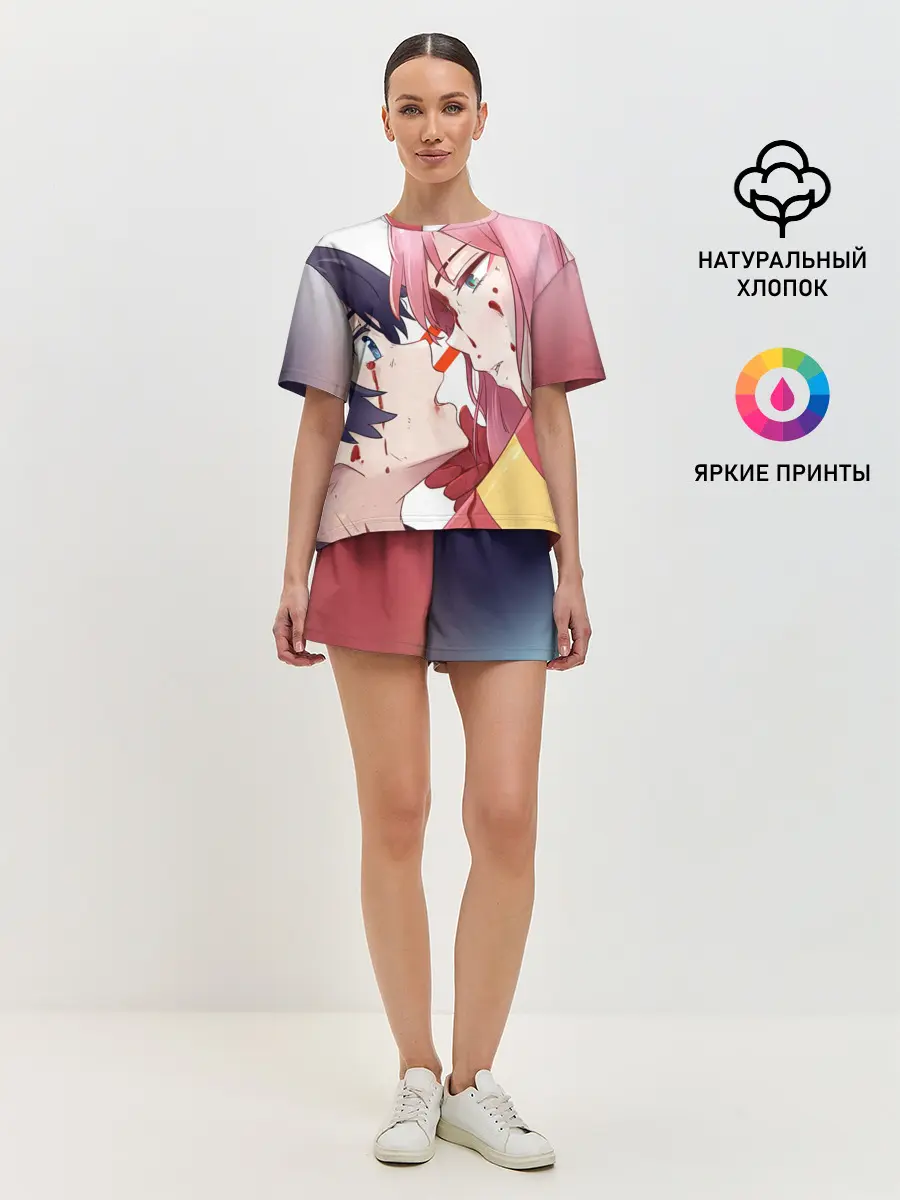 Женская пижама с шортами / Darling kiss