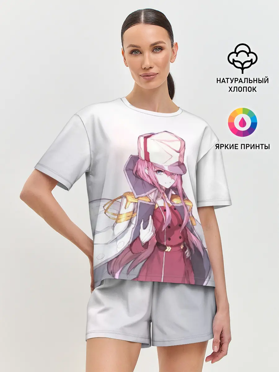 Женская пижама с шортами / Милый во Франкcе