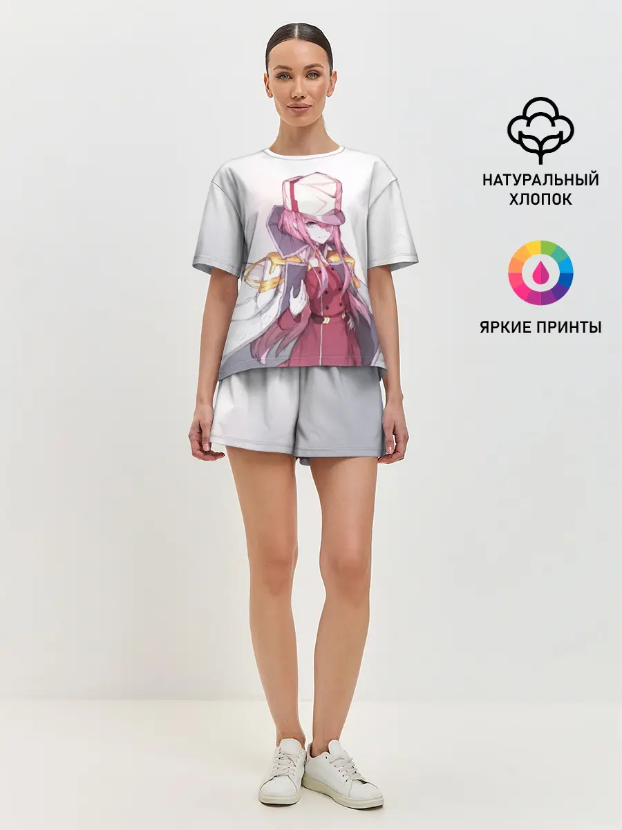 Женская пижама с шортами / Милый во Франкcе