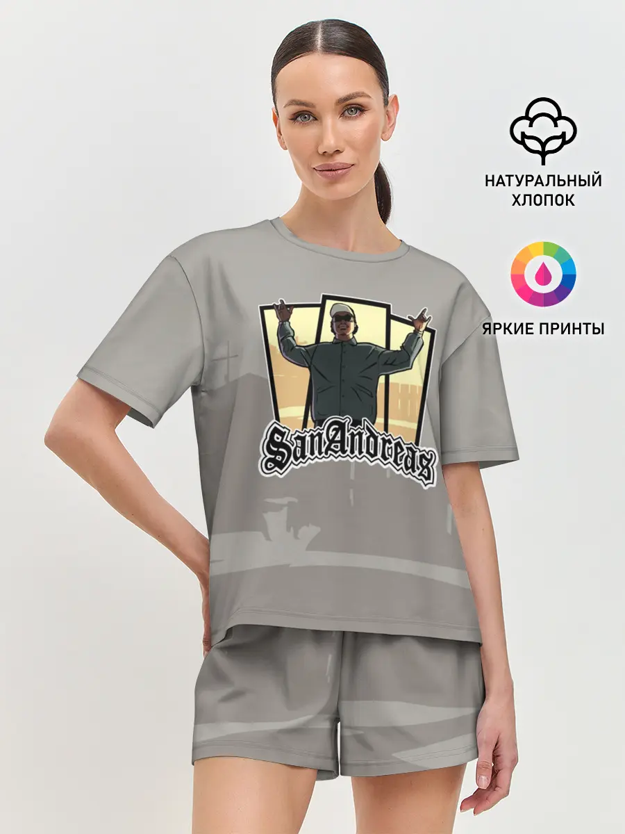 Женская пижама с шортами / GTA SA - Райдер v2