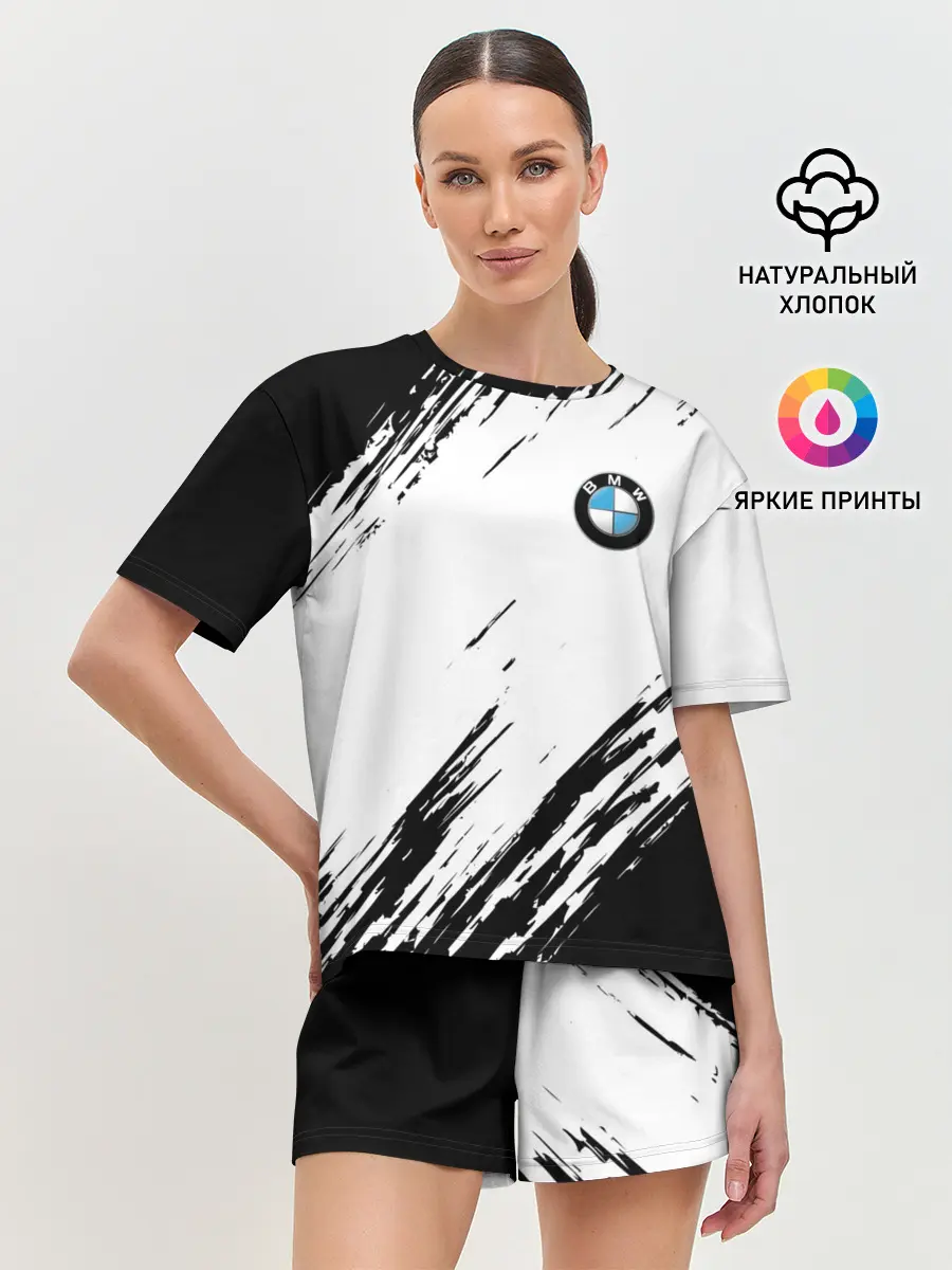 Женская пижама с шортами / BMW | БМВ