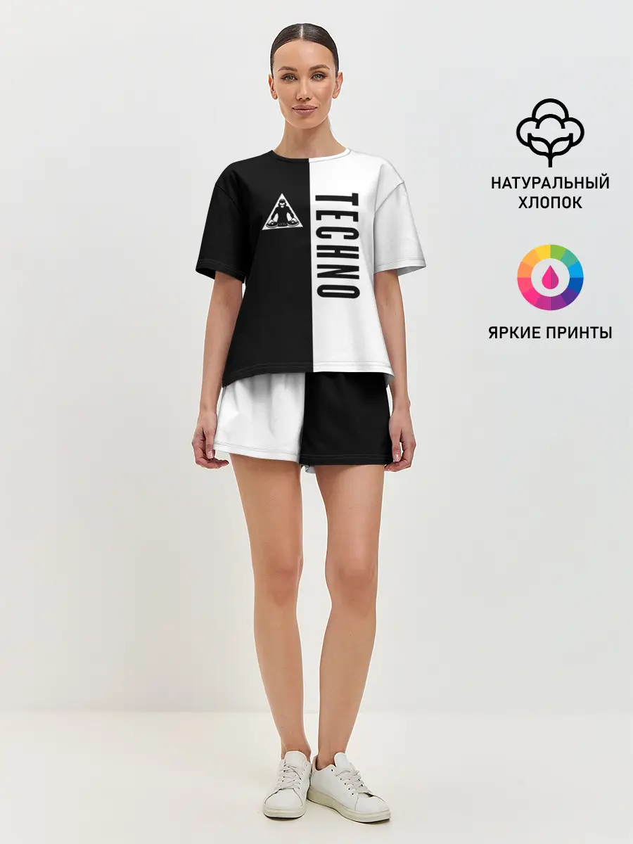 Женская пижама с шортами / Techno