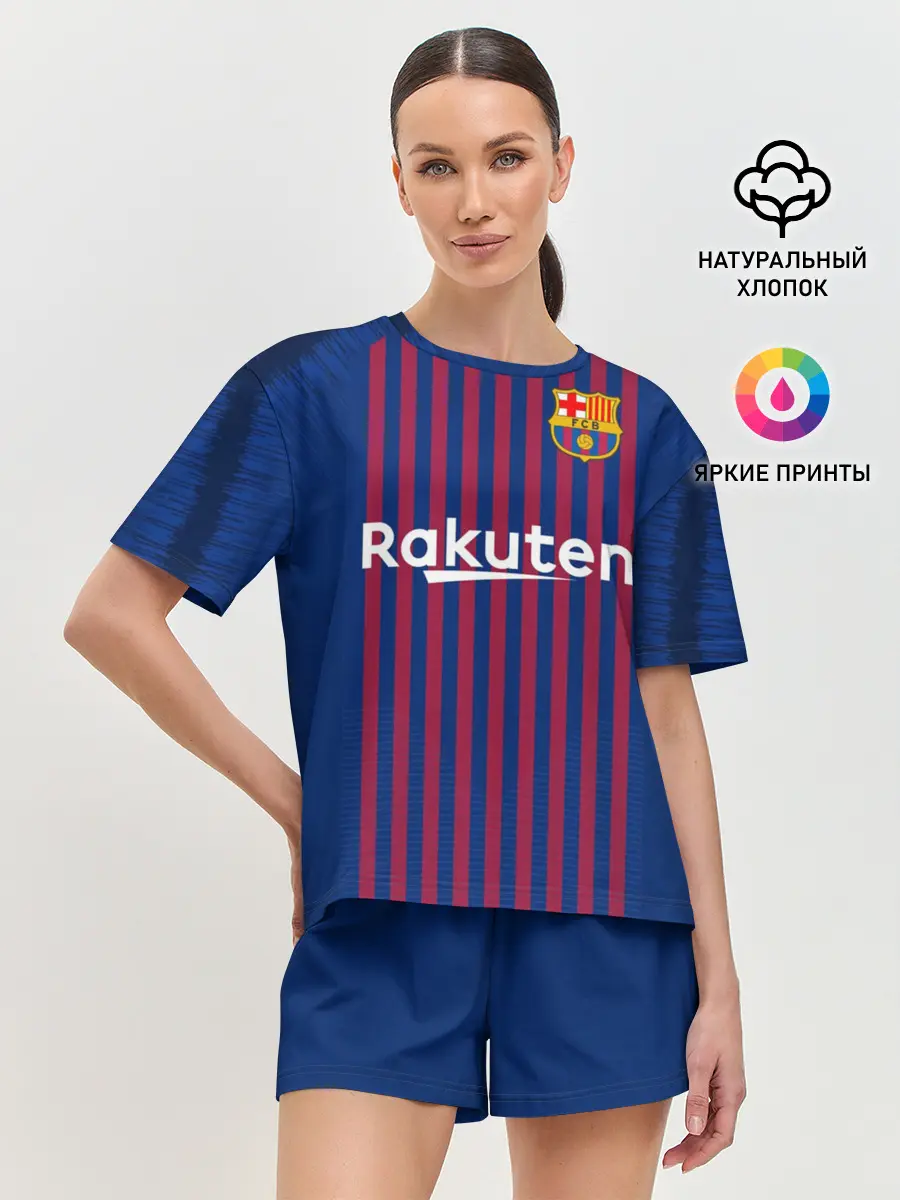 Женская пижама с шортами / Barcelona home 18-19
