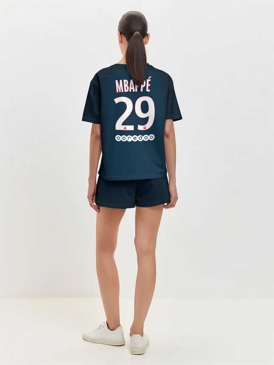 Женская пижама с шортами / Мбаппе Форма Домашняя 18/19