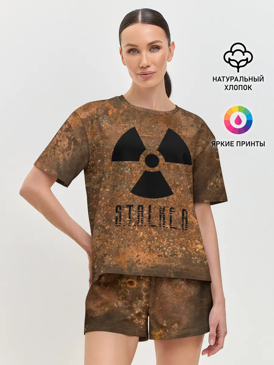 Женская пижама с шортами / STALKER