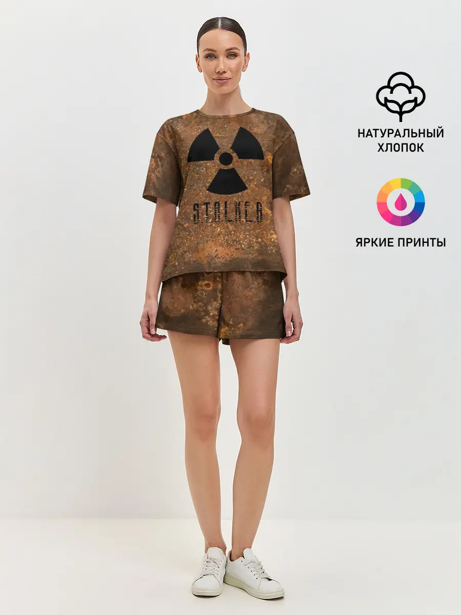 Женская пижама с шортами / STALKER