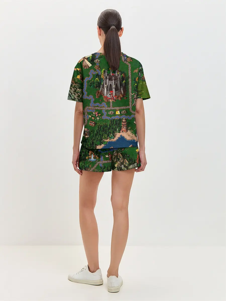 Женская пижама с шортами / Карта
