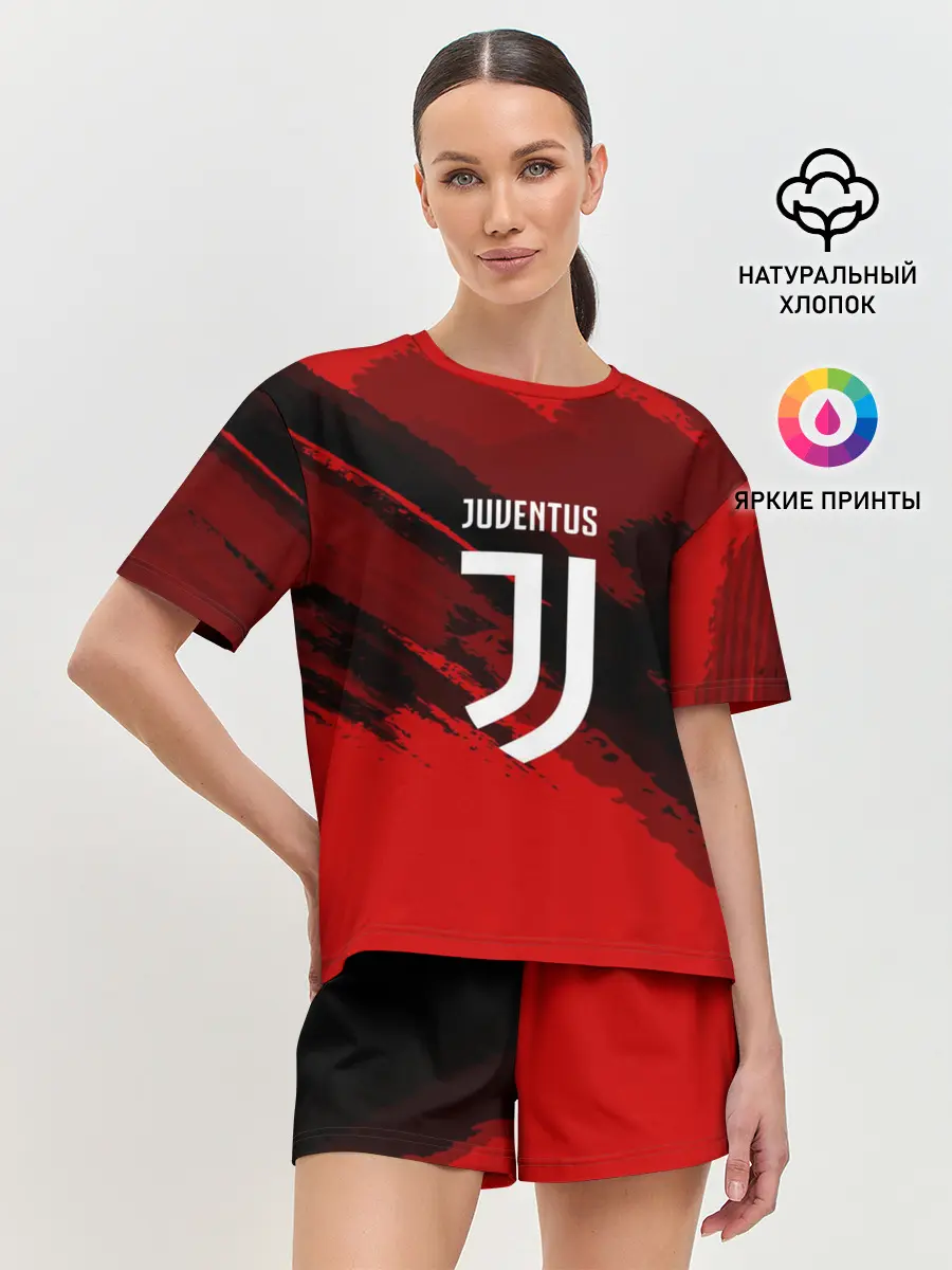 Женская пижама с шортами / JUVENTUS SPORT RED