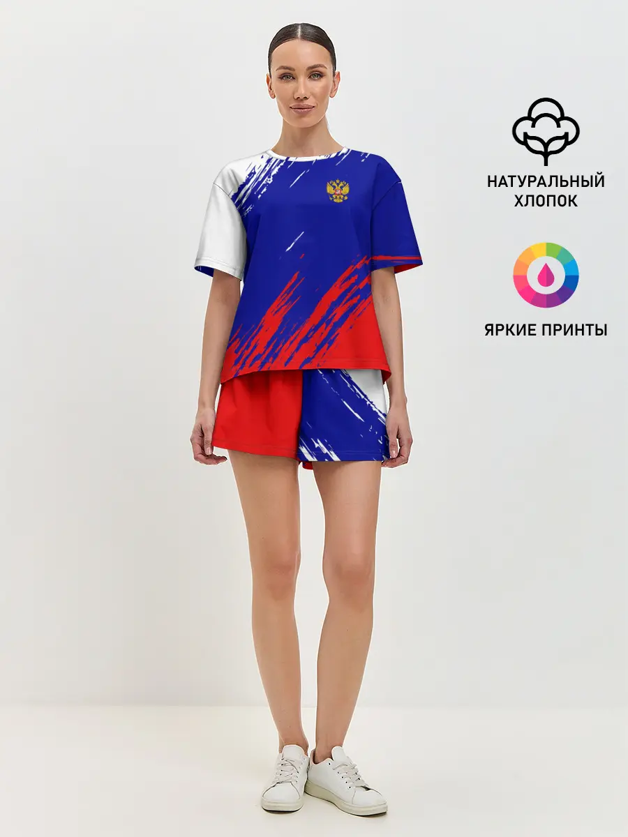 Женская пижама с шортами / RUSSIA SPORT / РОССИЯ СПОРТ