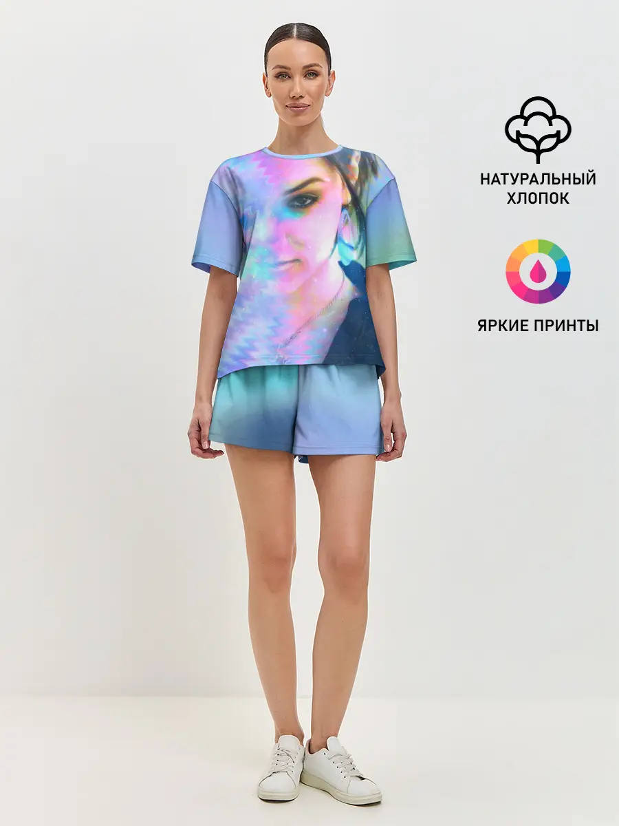 Женская пижама с шортами / Саша Грей. Абстракция