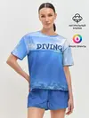 Женская пижама с шортами / Дайвинг