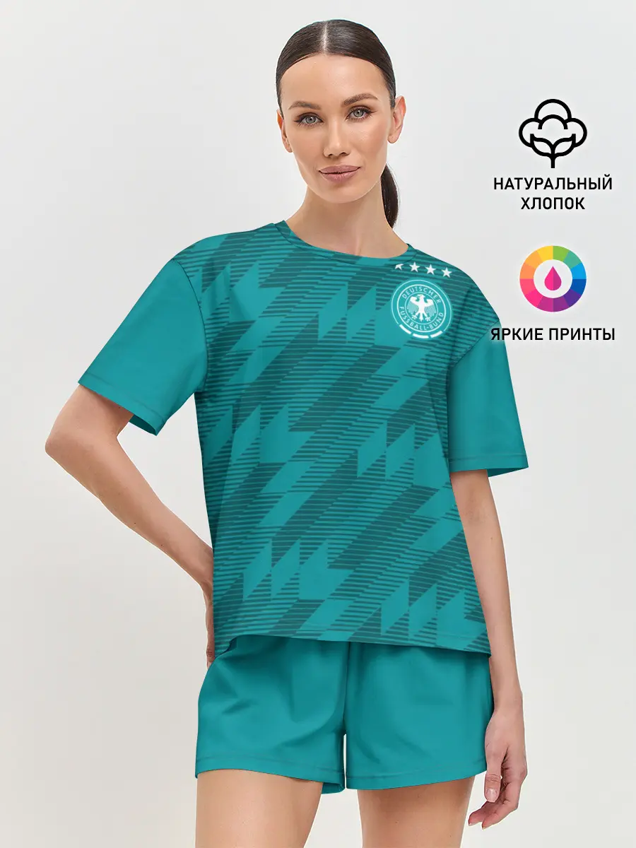 Женская пижама с шортами / Germany away WC 2018