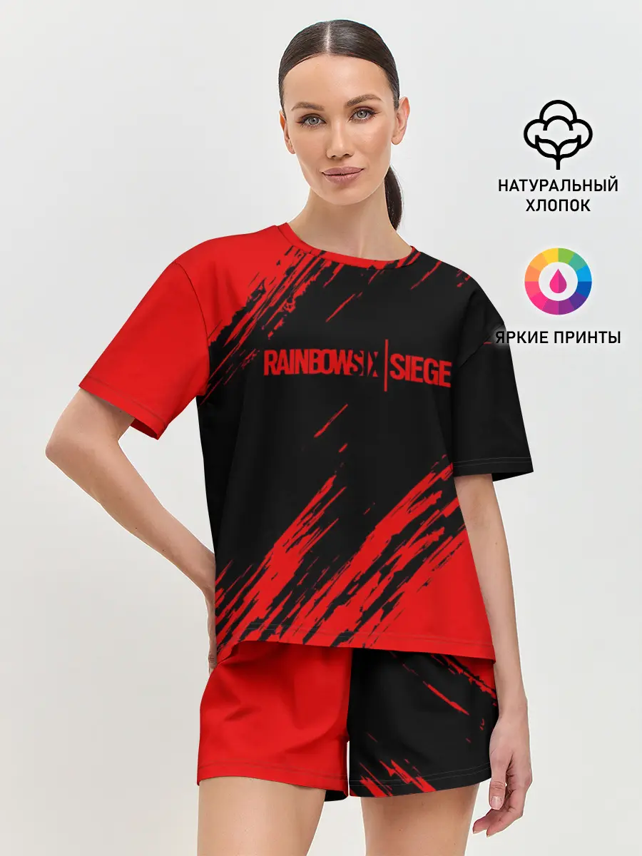 Женская пижама с шортами / RAINBOW SIX SIEGE OUTBREAK
