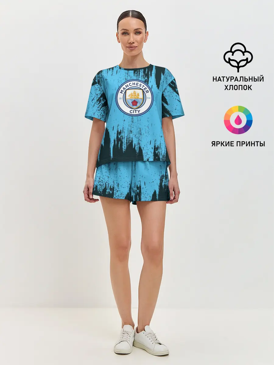 Женская пижама с шортами / Манчестер Сити