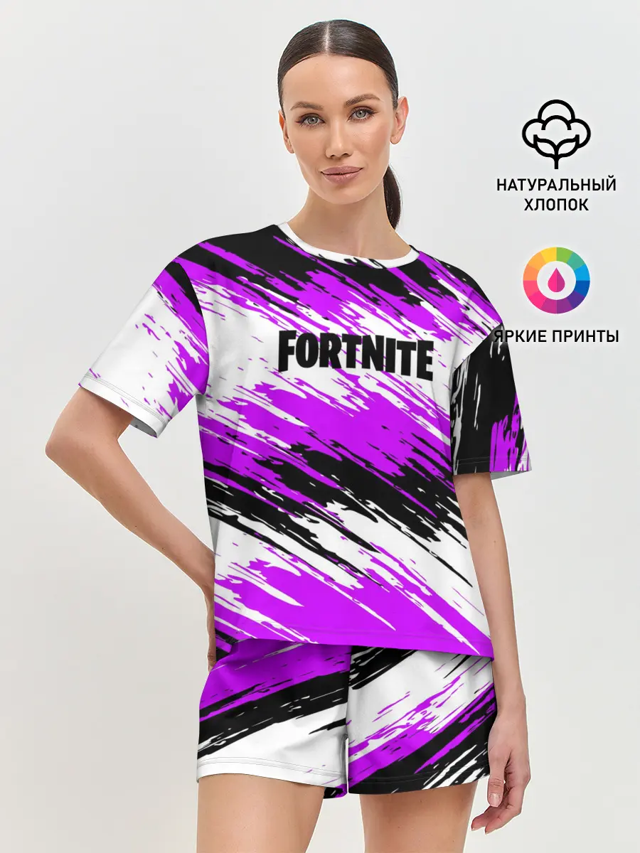 Женская пижама с шортами / Fortnite