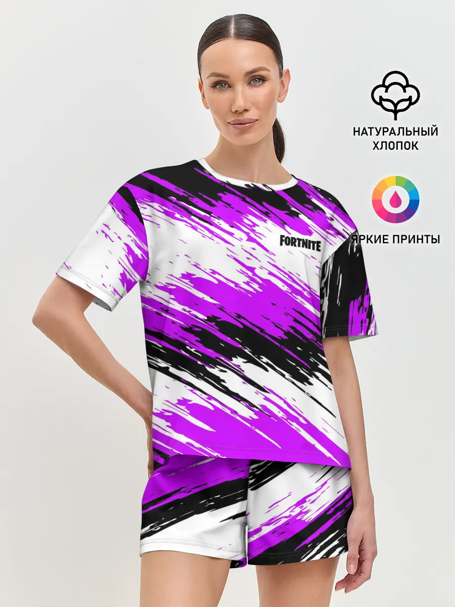 Женская пижама с шортами / Fortnite
