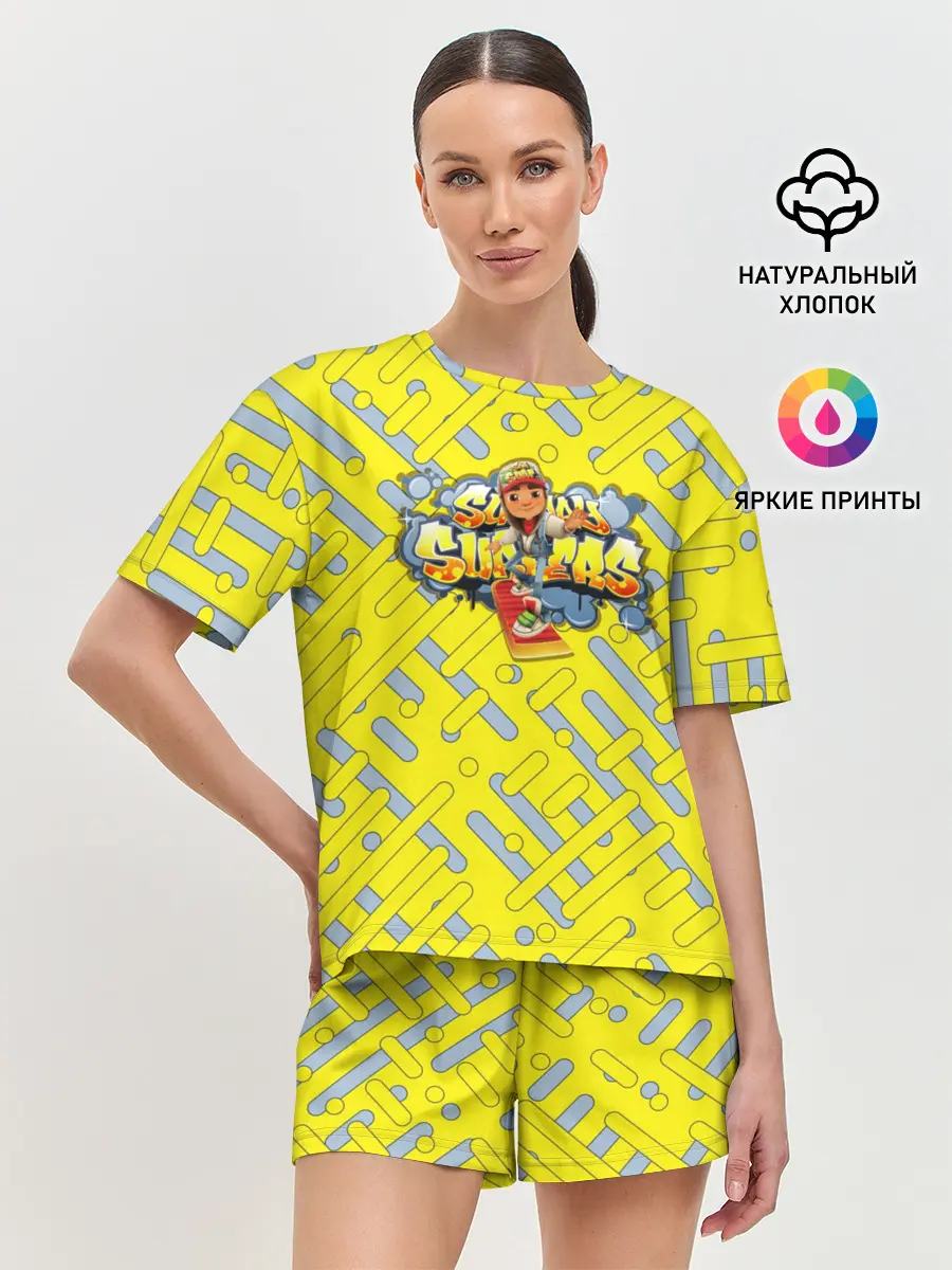 Женская пижама с шортами / Subway Surfers