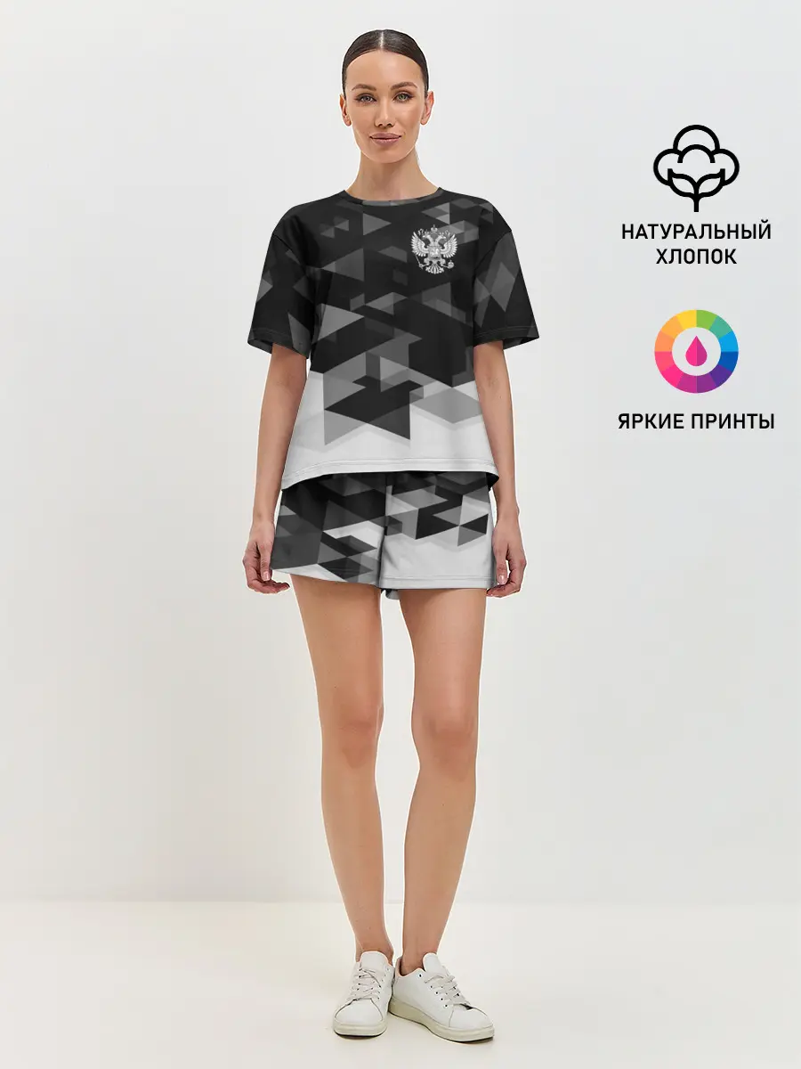 Женская пижама с шортами / Герб РФ