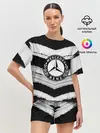 Женская пижама с шортами / Mercedes sport abstract 2018