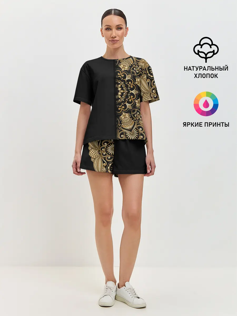 Женская пижама с шортами / ИСКУССТВО МАНДАЛА | MANDALA