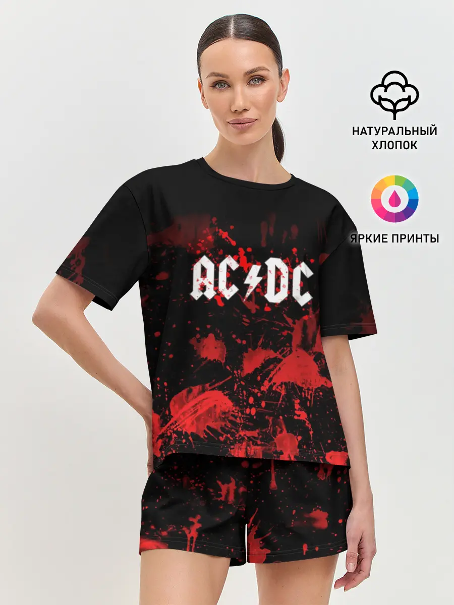 Женская пижама с шортами / AC/DC