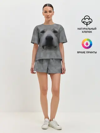 Женская пижама с шортами / Лабрадор