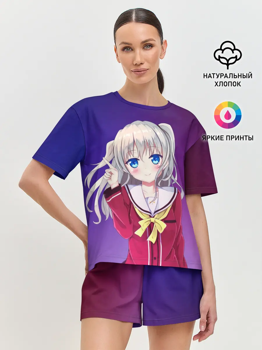 Женская пижама с шортами / Anime Шарлотта