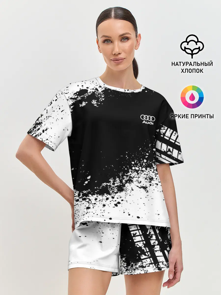 Женская пижама с шортами / Audi brand motors