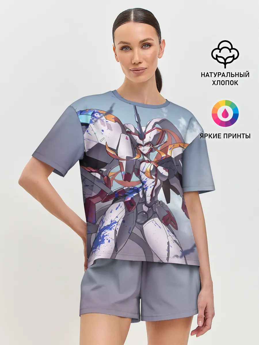 Женская пижама с шортами / Zero Two