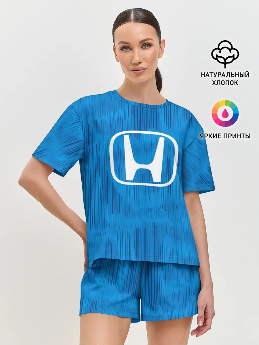 Женская пижама с шортами / Honda sport color
