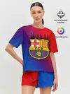Женская пижама с шортами / FC Barcelona color sport